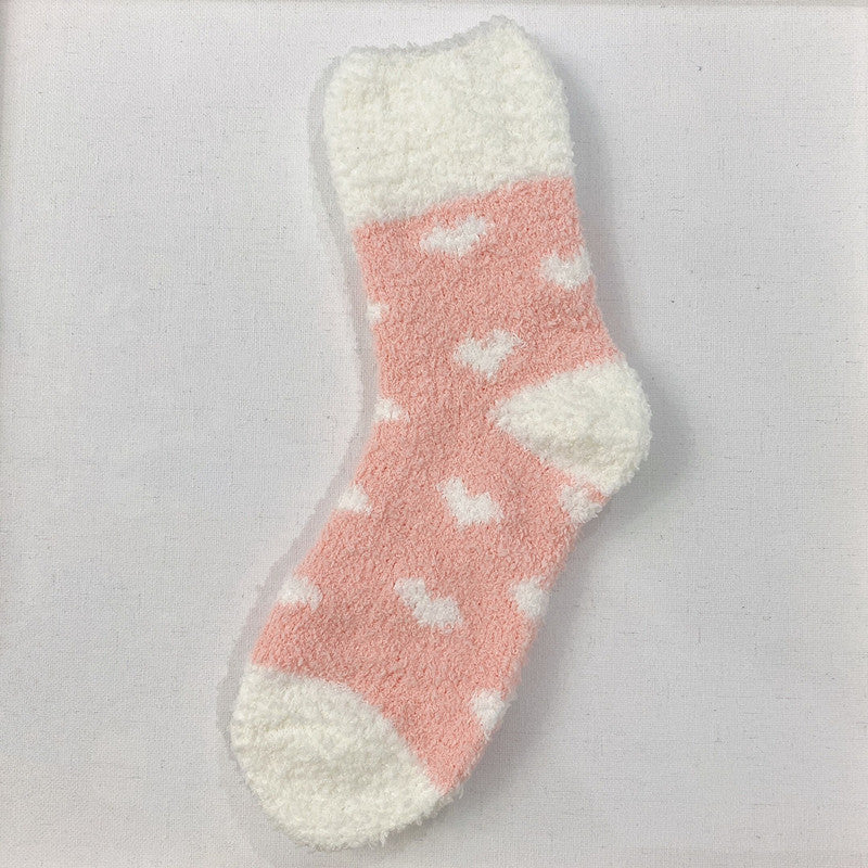 Love Flap Coral Fleece Socks