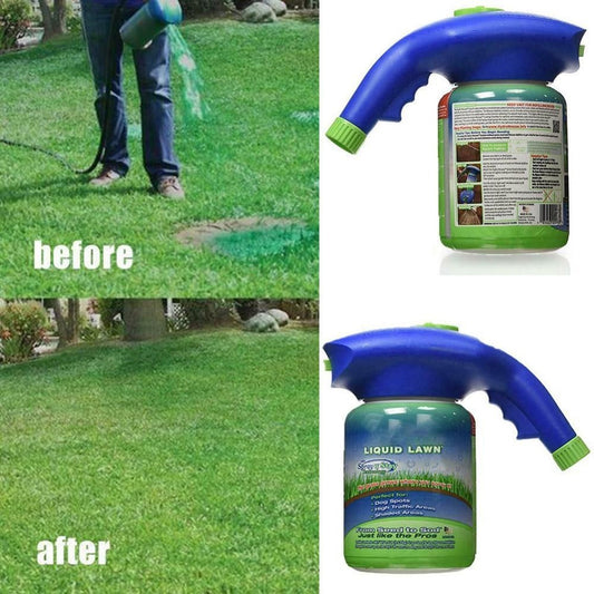 جهاز رش البذور السائل من Liquid Lawn System Hydro Foam الاحترافي للاستخدام المنزلي للعناية بالبذور وأدوات الحدائق وموس الحديقة المنزلية