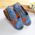 Women''s cotton quilted fabric soft bottom slippers