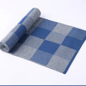 Men's scarf wool plaid scarf scarf winter scarf processing wholesale gift ladies knitting stitching