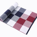 Men's scarf wool plaid scarf scarf winter scarf processing wholesale gift ladies knitting stitching