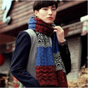 Knitted long scarf