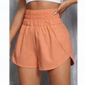 Women's Casual Elastic Loose High Waist Sports Shorts