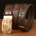 Men's Personalized Carved Eagle Automatic Buckle Belt