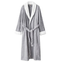 Men's And Women's Simple Thickened Flannel Nightgown