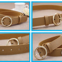 Alloy versatile round buckle belt