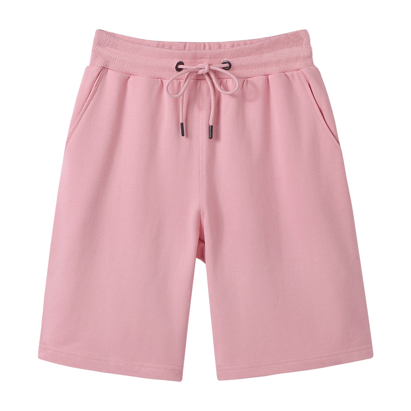 Sports Wide Leg Loose Casual Men's Combed Pure Color Cotton Shorts