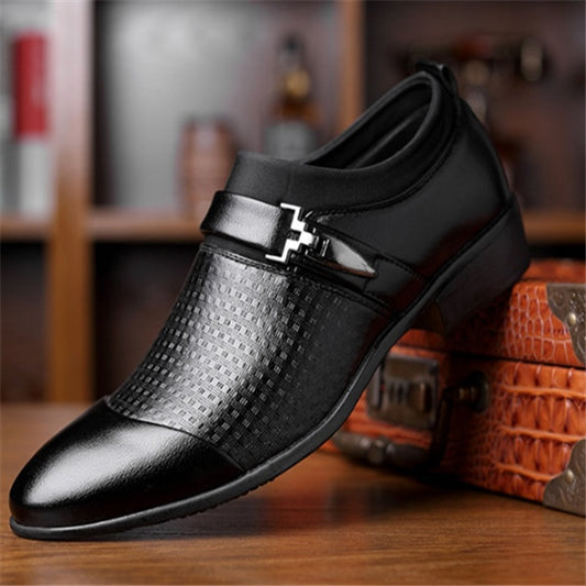 Formal men's leather shoes