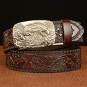 Men's Personalized Carved Eagle Automatic Buckle Belt