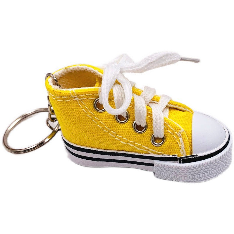 Mini Canvas Shoe Keychain Bag Clothing Pendant