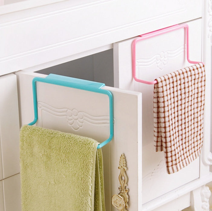 Towel Hanging Rack Holder Free Nail For Cabinet Cupboard