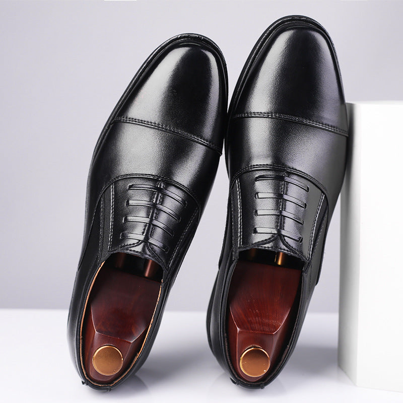 Men's leather business casual shoes