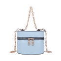 Chain crossbody bucket bag