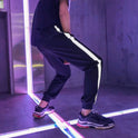 Reflective summer new men's sports pants students wild loose casual pants nine pants