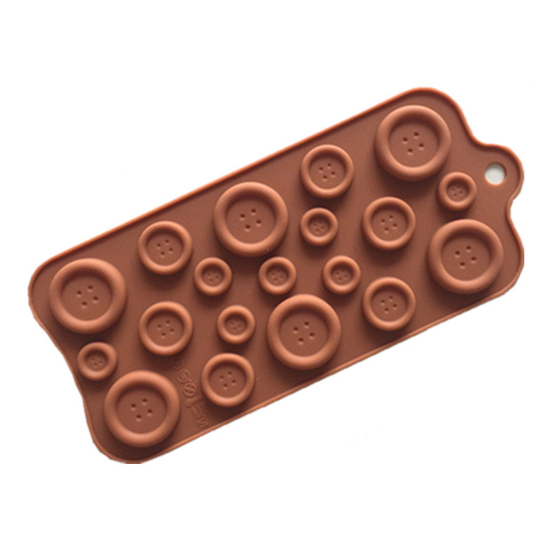 Button silicone chocolate mold