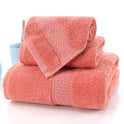 Long-staple Cotton Three-piece Set Towels Square Scarf Jacquard Absorbent Face Towel