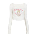 Niche Bottoming Hot Girl Hollow-out Navel Short Inner Long-sleeved Sweater