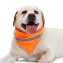 Dog Reflective Bandanas Pet Triangular Towel Scarf Bright Color Polyester Bib