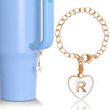 Love Alloy Oil Drop Letter Pendant Water Bottle Handle Decorative Accessories