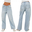 European And American Style Jeans High Waist Loose Wide Legs Type