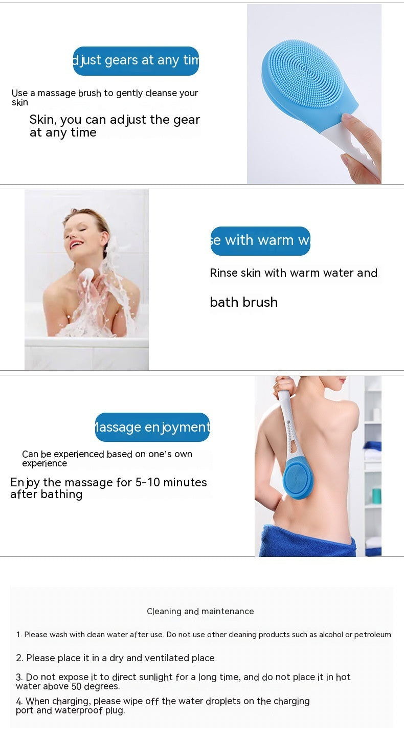 Electric Massage Body Cleansing Device Bath Brush