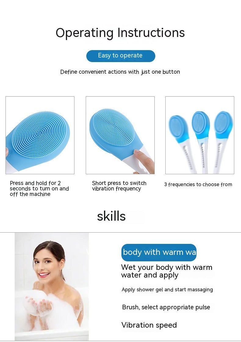 Electric Massage Body Cleansing Device Bath Brush