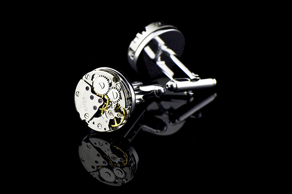 Mechanical Movement French Shirt Cufflinks