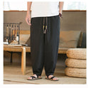 New Chinese Style Men's Yamamoto Yaosi Ice Silk Drape Profile Harem Pants Men