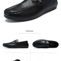 Casual Men's Solid Color Synthetic Leather Shoes