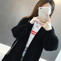 Women's Knit cardigan sweater loose coat