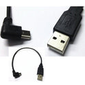 USB Mini 5Pin 5P Right angle Male to USB 2.0 A Male Plug Cable 0.2m Power Charger Cable for Chromecast