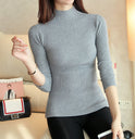 All-match slim tight-fitting sweater women