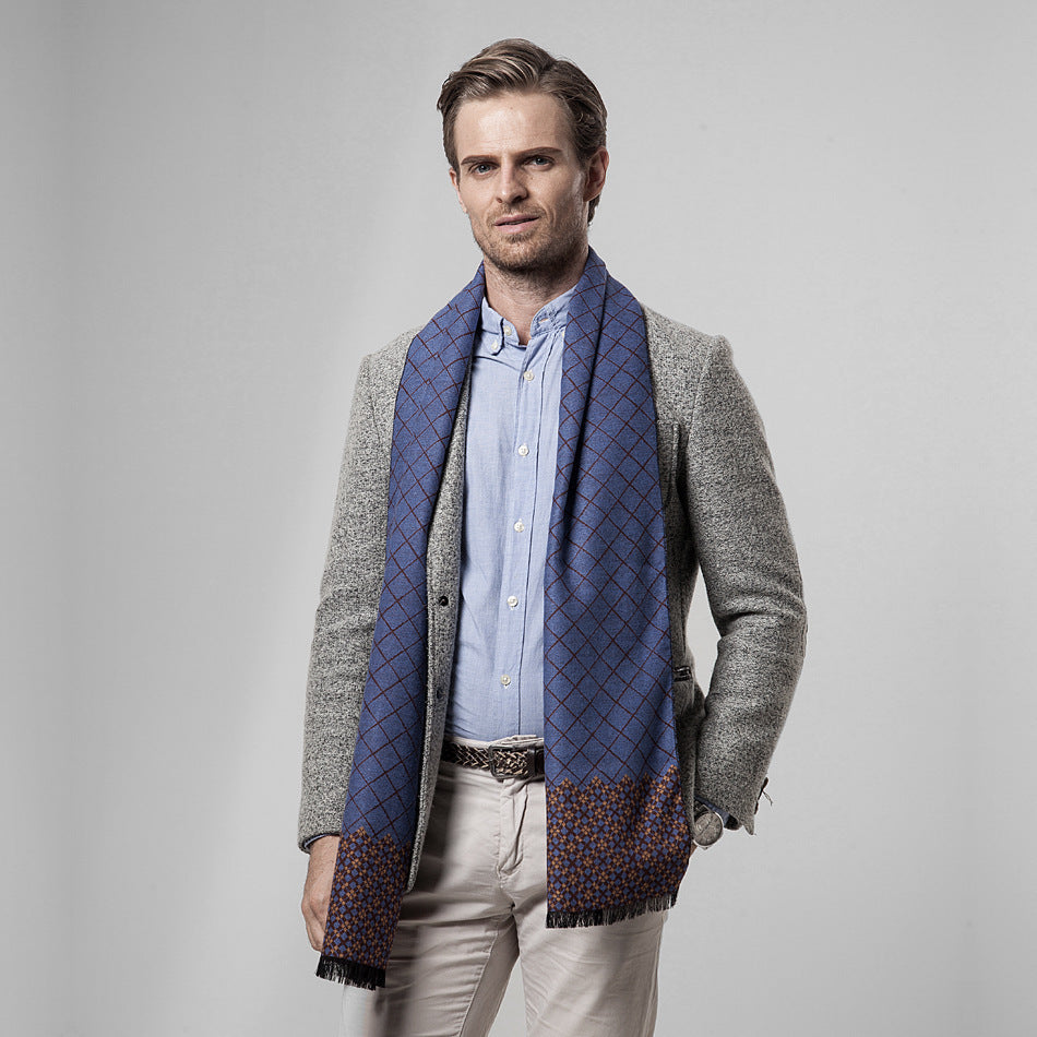 Men's scarf for autumn and winter