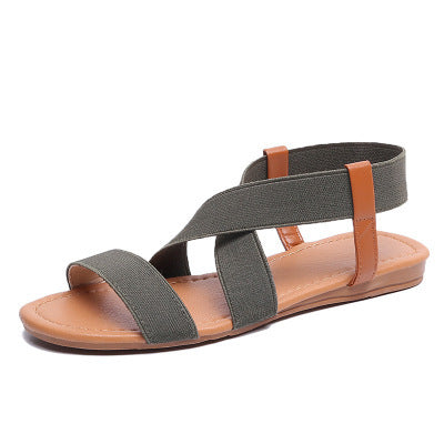 Flat bottom fish mouth sandals