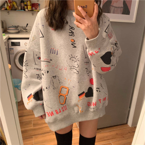 Women's printed sweater