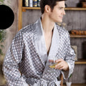 Men's silk nightgown summer