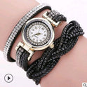 Fashion watch ladies fashion watch, diamond twisted pu belt winding fashion watch