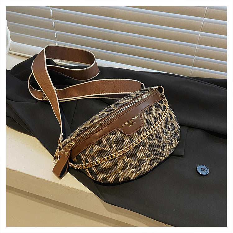 Women's Retro Fashion Leopard-print Shoulder Bag