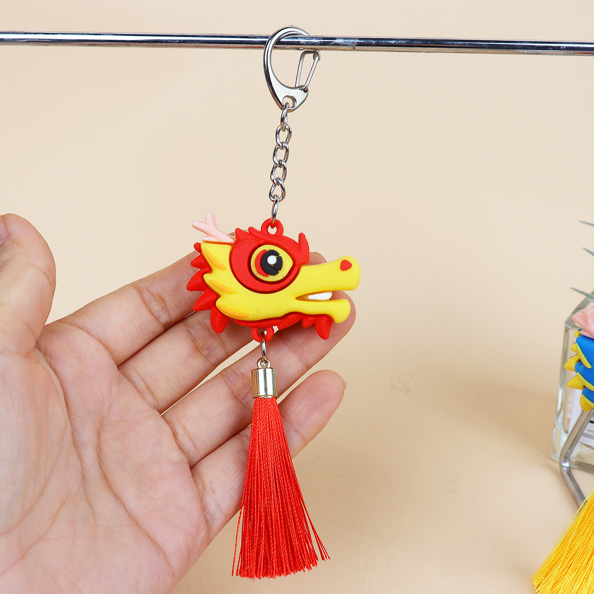 Creative Year Of The Dragon Backpack Keychain Charm