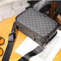 Plaid Fashion Shoulder Street Trendy Small Crossbody Bag Leisure Commute Small Square Men's Bag