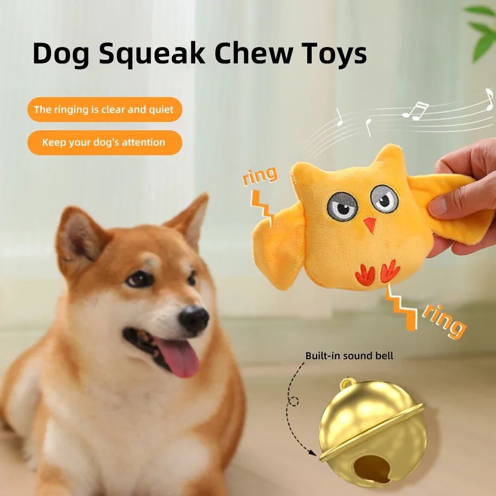 Animals Shape Squeaky Toys Plush Dog Toy Cute Bite Resistant PP Cotton Dog Toys For Small Large Dogs Puppy Pet Dog Accessories