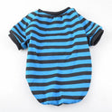 Casual striped round neck t-shirt pet dog clothes