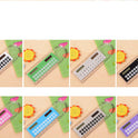 Hot Selling Solar Mini Calculator Magnifier Multifunction  Ultra-thin Ruler Office Supplies