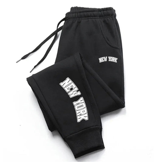 Letter Printed Casual Sports Straight Sweatpants