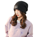 Big Face Makes Face Look Smaller Woolen Cap Warm Female