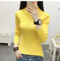 Half high neck slim bottoming shirt