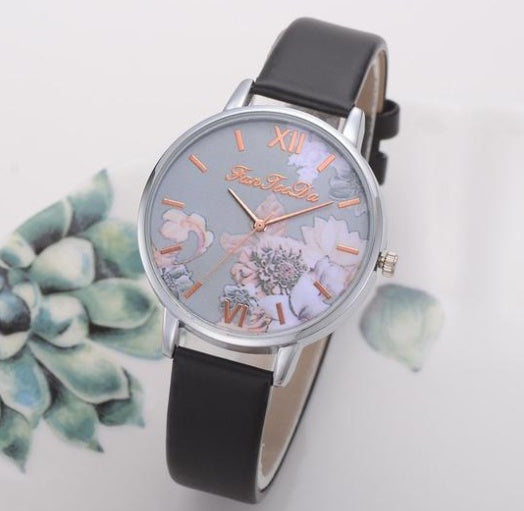 ساعات كوارتز نسائية من العلامة التجارية الكبرى Huawa Belt تباع بسرعة Wish Source Broken Flower Watches