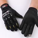 Outdoor motorcycle electric bicycle riding non-slip gloves sunscreen hard shell CS full finger sports touch screen gloves wholesale