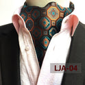 British suit shirt neckline scarf