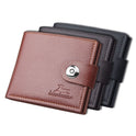 Men's wallet with a retro short clasp